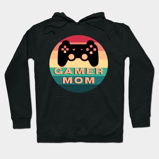 Gamer Mom | Vintage Sunset Gamer Hoodie by Dynasty Arts